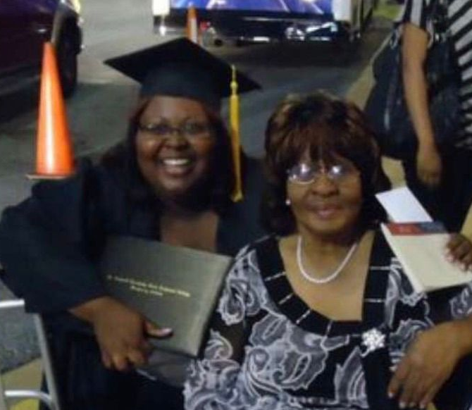Graduation day with grandmother