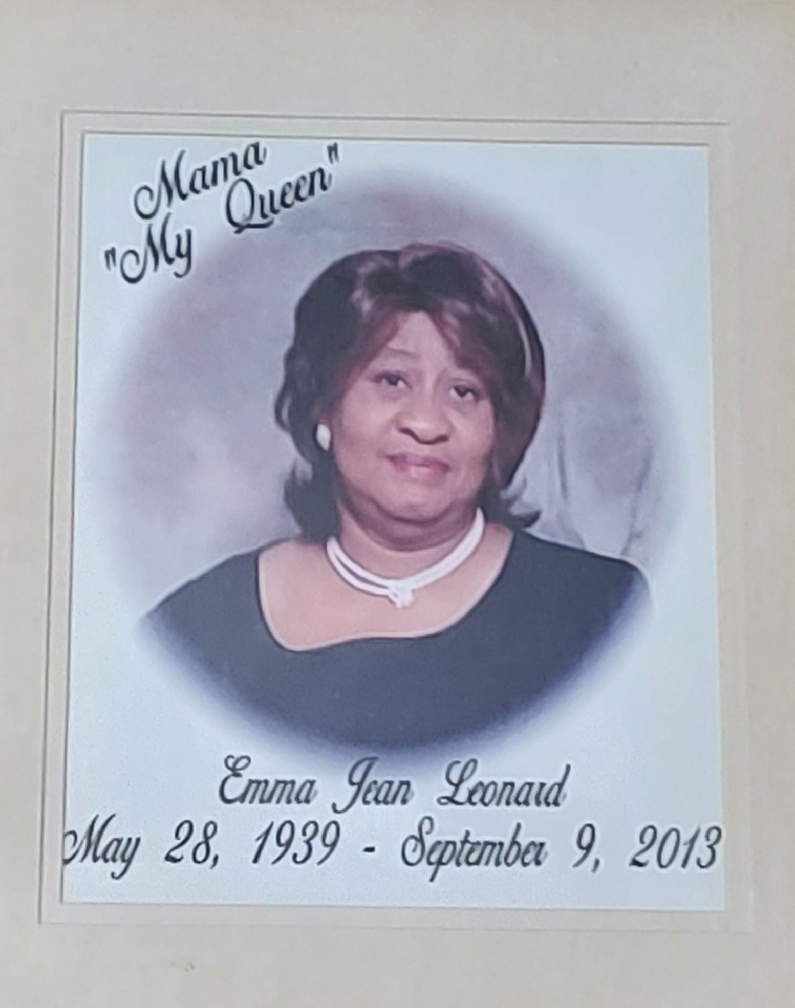 Emma J. Leonard, 'Mama My Queen' (1939–2013)